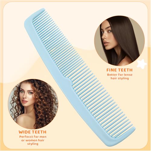 10-Piece Professional Plastic Hair Comb Set for Thick Hair Detangling