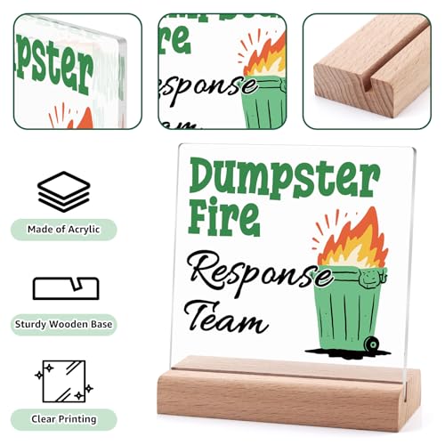 Funny Boss Acrylic Sign with Wooden Stand Desk Decor Gift