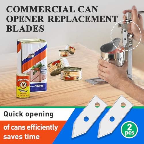 2 Pack Can Opener Replacement Blades for Edlund #1 - Durable Stainless Steel