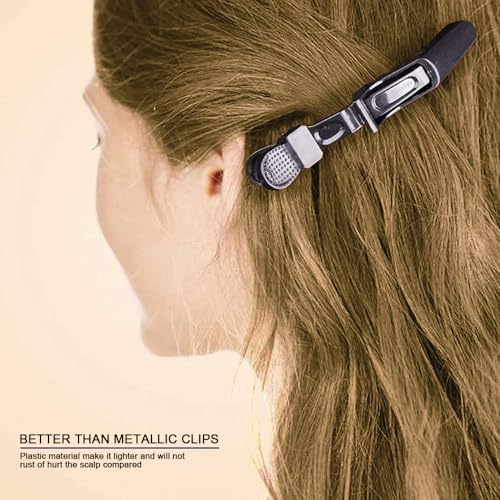 GlamorDove Alligator Hair Sectioning Clips 6-Pack for Styling and Salon