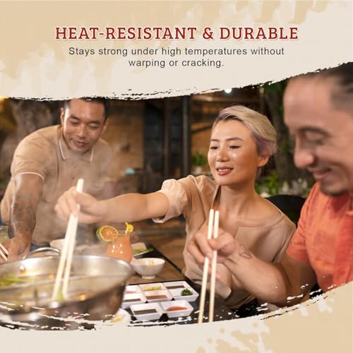 52USA Individually Wrapped Disposable Bamboo Chopsticks, 9-Inch (100 Pairs)