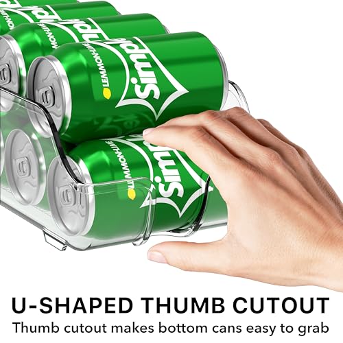 Simple Houseware Soda Can Organizer, 4 Pack for Standard 12 oz Cans