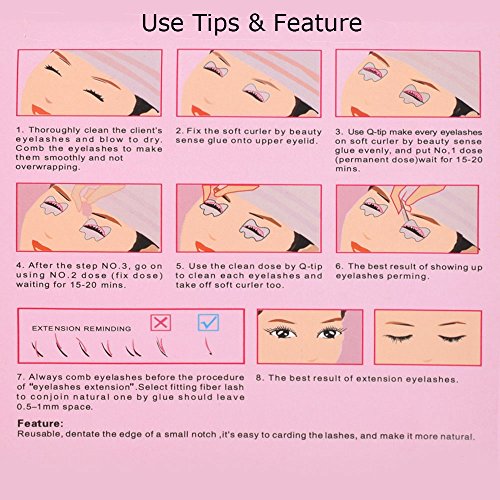ATOMUS Silicone Eyelash Perming Pads 5 Pairs - Lash Lift Shields
