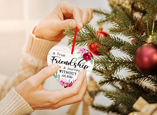 Friendship Christmas Ornament - A True Friendship Keepsake Gift