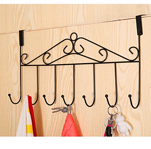 Heavy-Duty Over Door Hooks Organizer with 7 Anti-Rust Hooks
