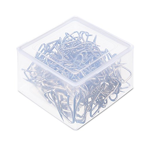 120 Pack Metal Curtain Drapery Hooks for Window & Shower Curtains
