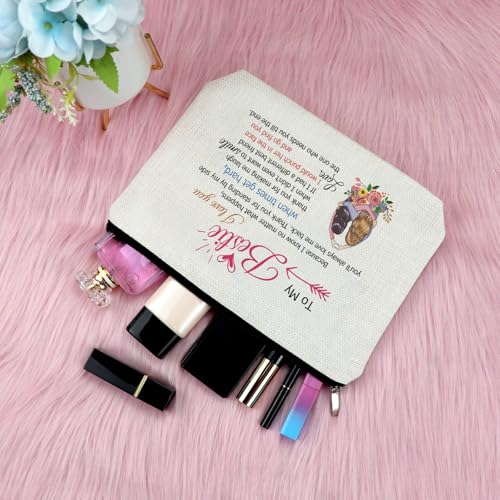 Sfodiary Bestie Makeup Bag - Friendship Birthday & Graduation Gift for Women