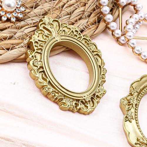 Gjinxi Vintage Mini Gold Baroque Picture Frames - Set of 10