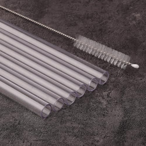 Replacement Straws for 40 oz Stanley Quencher ProTour Tumbler - 8 Pack with 2 Cleaning Brushes