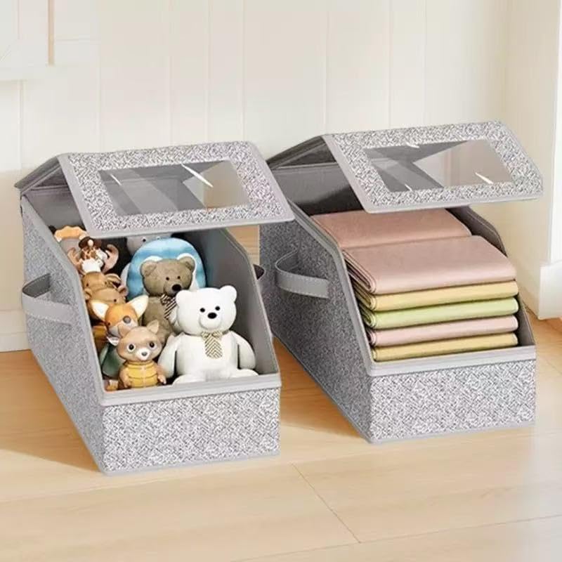 Hat Organizer for Baseball Caps - Holds Up to 12 Hats with Clear Window