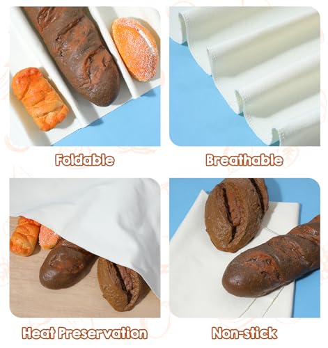 Large Cotton Baking Towels for Sourdough & Baguettes - 35.4x26 Inch