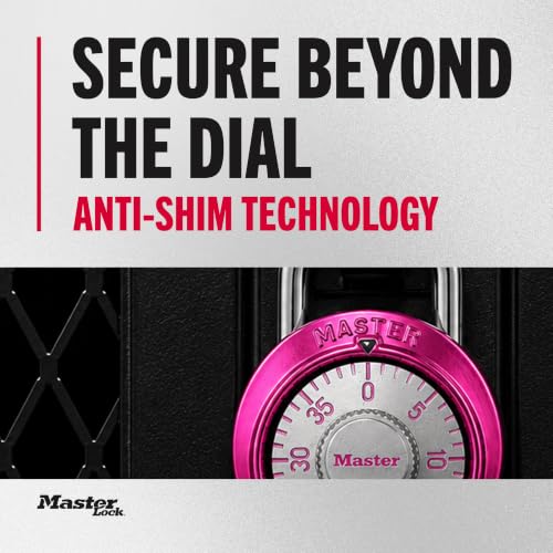 Master Lock 1530DPNK Combination Padlock - Pink Locker Lock