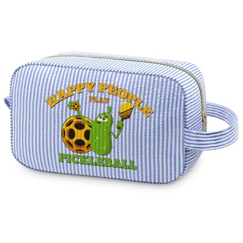 Pickleball Makeup Bag Sport Theme Cosmetic Pouch Gift for Women