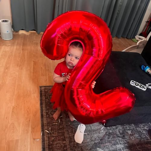 Red Number 7 Balloon 40 Inch Birthday Party Decoration