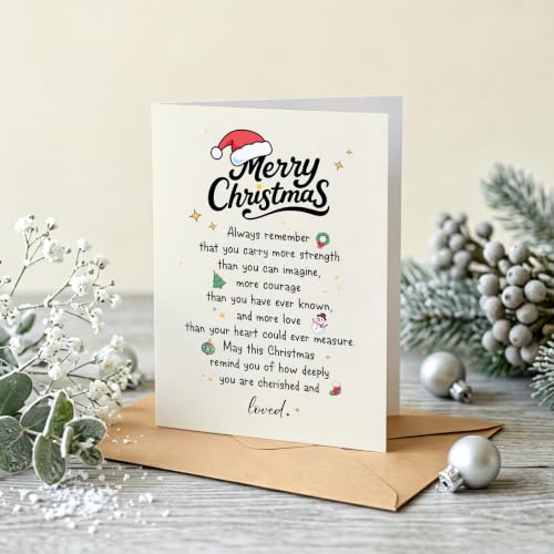 Funny Christmas Card for Granddaughter, Niece, Son - MC-KM-422 Holiday Greeting Card