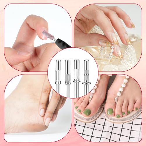Xelsluthe 8 PCS Mini Mandrel Nail Bits for Small Sanding Bands, 3.1mm