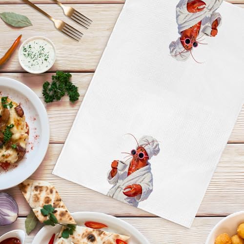 Lobster Hand Towels - Funny Coastal Decor, 16x24 Inch