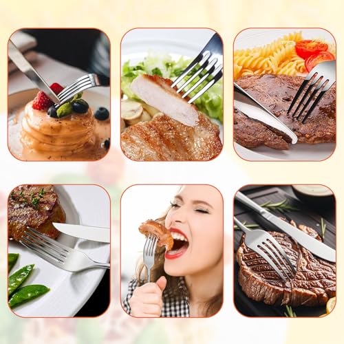 3-Piece Extendable BBQ Forks, Telescopic Stainless Steel Long Forks
