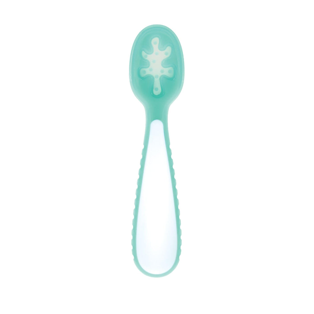 Nuby Baby's First Spoons Set - (3-Pack) Feeding Utensils for Babies - 6+ Months - Pink/Aqua/Purple