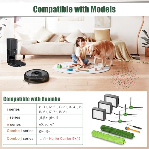 iRobot Roomba Replacement Parts Kit - 2 Roller Brushes, 3 HEPA Filters, 3 Side Brushes