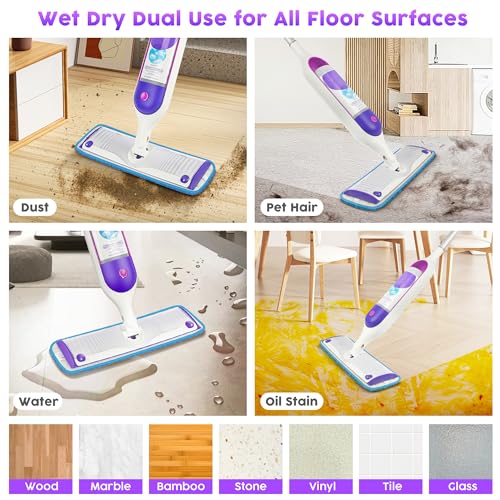 3 Pack Reusable Mop Pads for Swiffer PowerMop, Washable Microfiber Refills