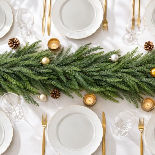 6FT Norfolk Pine Garland Real Touch Christmas Decor - Outdoor & Indoor