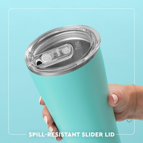 Swig Life 32oz Insulated Tumbler, Travel Coffee Tumbler with Lid, Cup Holder Friendly Travel Coffee Mug, Stainless Steel with Lid (Lazy Daisy)