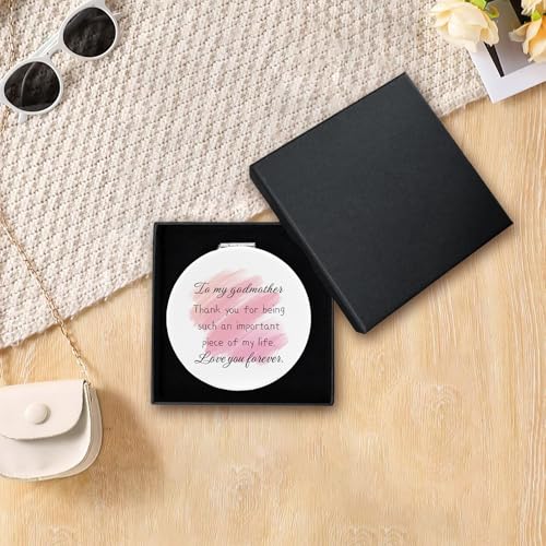 Ratifyale Godmother Compact Makeup Mirror - Unique Godmother Gift