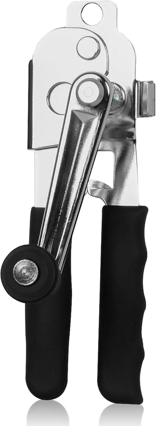**Skiennix Heavy-Duty Wall-Mounted Can Opener - Comfortable Long Handle for Large Cans**