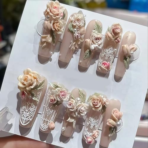 3D Flower Silicone Nail Art Mold for Gel and Acrylic Rose Embellishments