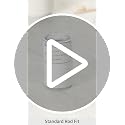 Kenney White Rust-Proof Plastic Shower Curtain Rings - Set of 12, Easy Snap Closure, Fits Standard Shower Rods, Bathroom Use