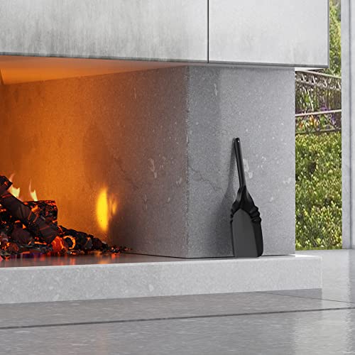 Fire Beauty Ash Shovel for Fireplace & Fire Pits - Large & Medium Sizes, Rustproof Alloy Steel