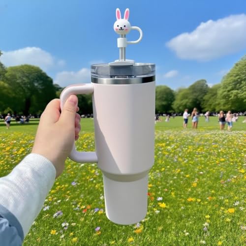 Silicone Rabbit Head Straw Cover for Stanley Cup 30oz & 40oz