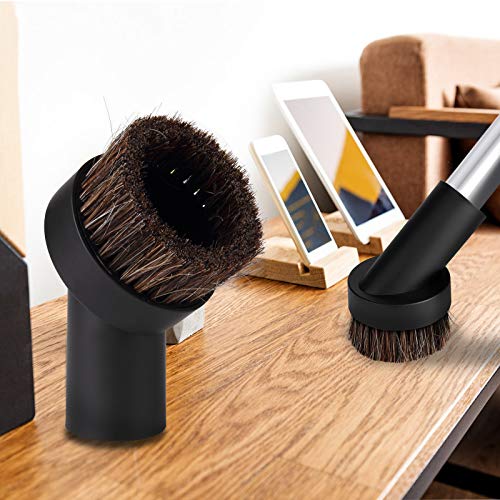 Lamoutor 2Pcs Soft Bristle Round Vacuum Brush Attachment