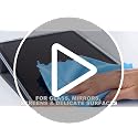AIDEA Microfiber Glass Cleaning Cloths 12"x12" - 8 Pack, Lint-Free