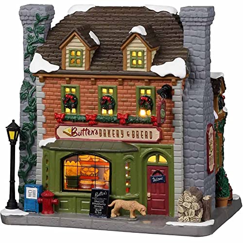 Lemax Village Collection Bakery Scene with Bread & Pastries - Seasonal Village Accessory