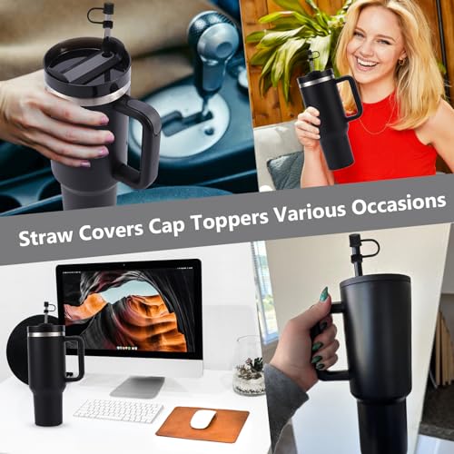 6PCS Silicone Straw Covers for Stanley Cup 30-40 oz Tumblers