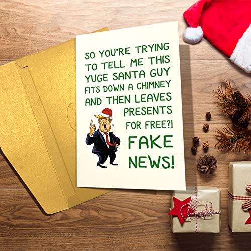 Funny Donald Trump Christmas Card - Humorous Holiday Greeting
