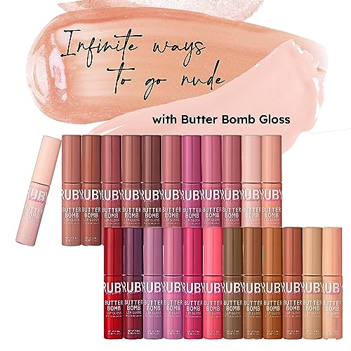 Ruby Kisses Butter Bomb Lip Gloss High Shine Non Sticky Hydrating