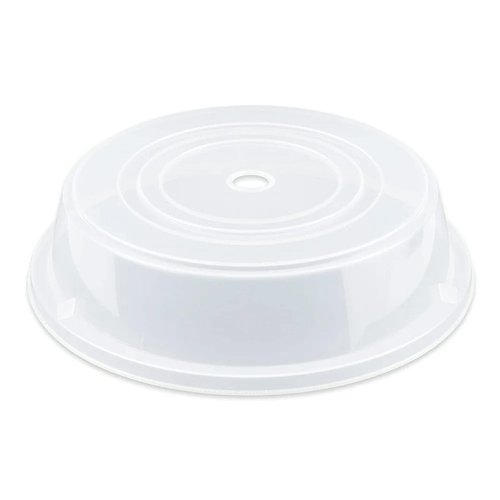 G.E.T. CO-103-CL Plastic Round Plate Covers, 11.8", Clear (Set of 12)