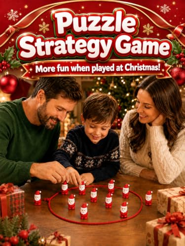 Santa Claus Magnetic Game with String - Christmas Family Holiday Toy - Variation of THIS listing