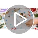 120Pcs Blue White Acrylic Snowflake Ornaments for Winter Decor