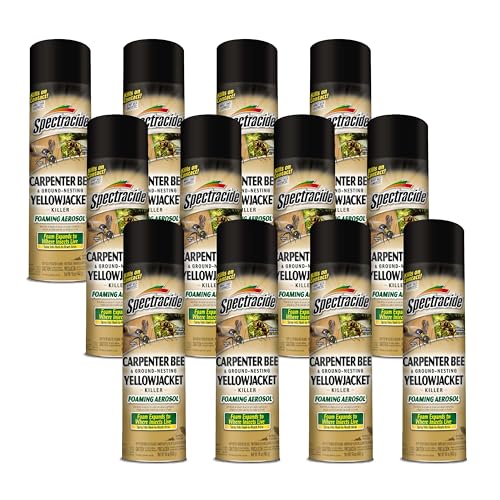 Spectracide Carpenter Bee & Yellowjacket Killer Foaming Aerosol - 16 Oz, 12 Pack