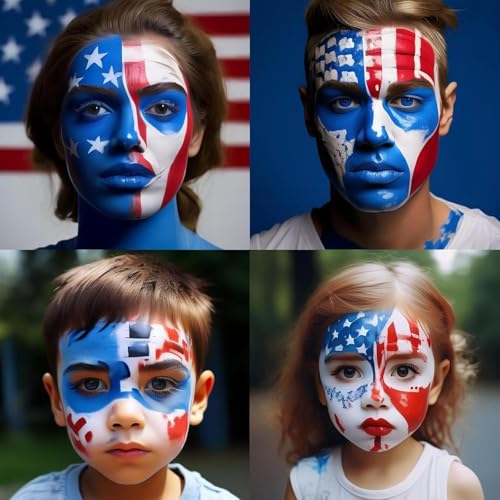 Mysense Blue Face, Body and Hair Paint Stick - Washable Temporary Color