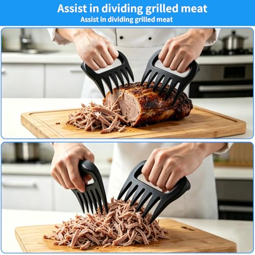 Heavy-Duty Meat Shredder Claws - 2-Pack BBQ Tool for Pulled Pork & Chicken