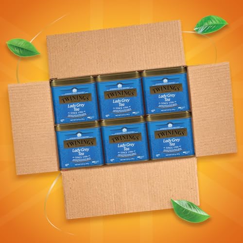 Twinings Lady Grey Loose Leaf Black Tea - Citrus, Pack of 6, 3.53oz