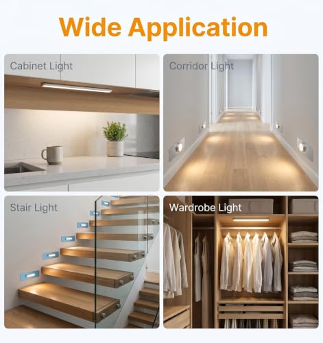 10 Pack Magnetic Mounting Plates for Under-Cabinet Lights - Silver