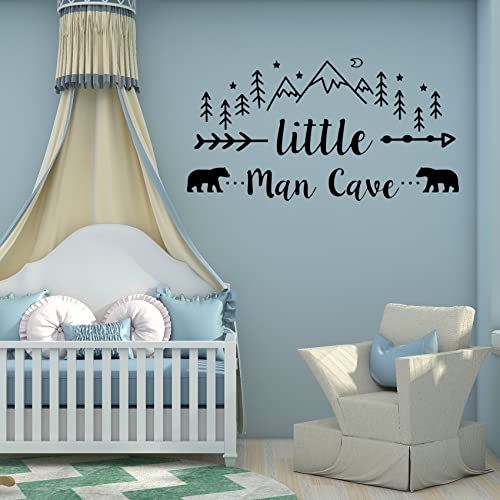 Tribal Mountain Bear Wall Decal - Nursery & Bedroom Decor