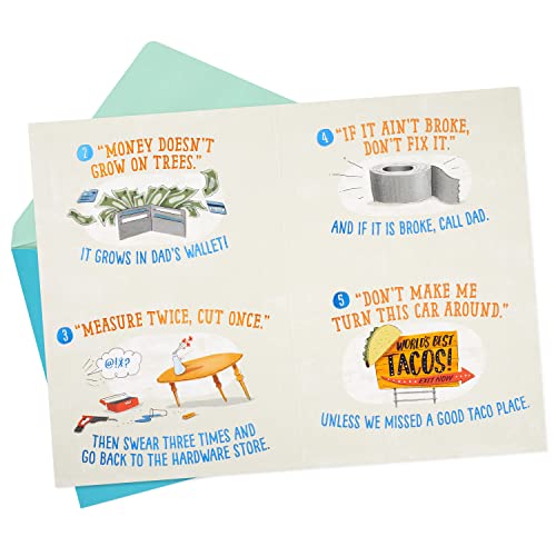 Funny Father's Day Card for Dad - Hilarious Lessons from Dads