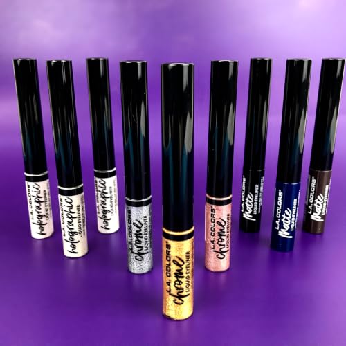 L.A. Colors Chrome Liquid Eyeliner Liquid Gold CLE804 Waterproof